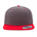 Кепка FlexFit 6089MT - Classic Snapback Dark Heather/Red