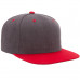 Кепка FlexFit 6089MT - Classic Snapback Dark Heather/Red