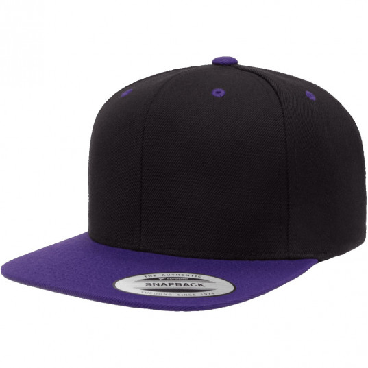 Кепка FlexFit 6089MT - Classic Snapback Black/Purple