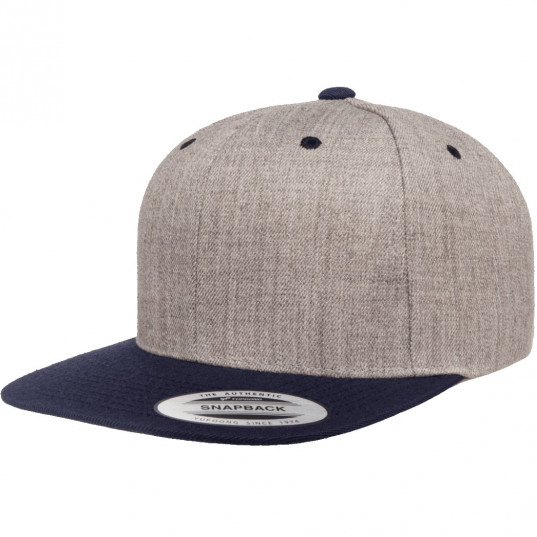Кепка FlexFit 6089MT - Classic Snapback Heather/Navy